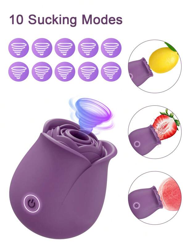 Sex Toy For Women, Rose Sucking Vibrator Clitoris Sucker With 10 Sucking Modes, Nipple Stimulator Vibrators Sex Women