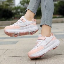 Scarpe da pattinaggio a rotelle unisex, 4 ruote rimovibili, adatte per studenti, scarpe da pattinaggio a rotelle sportive