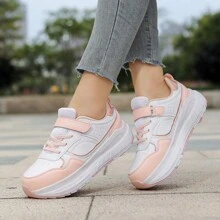 Scarpe da pattinaggio a rotelle unisex, 4 ruote rimovibili, adatte per studenti, scarpe da pattinaggio a rotelle sportive