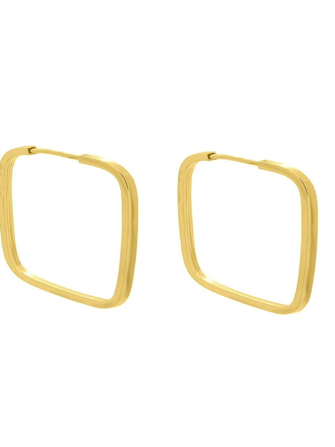 Fine Hoop Earrings - Vàng - Xem 1