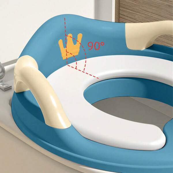 Cartoon Crown Design Toilet Training Seat For Infants And Toddlers