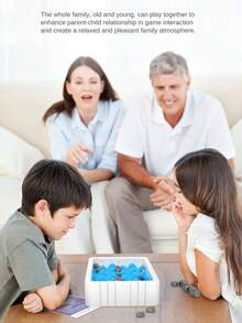 1盒磁力戰棋,教育玩具,磁感應掃雷,家庭互動桌上遊戲 - 藍色 - 查看 2