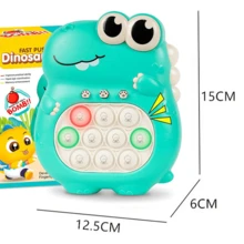 Popular Fidget Handheld Game For Teens, Bubble Light-Up Puzzle Game Machine, Best Gift For Kids, Fast-Paced Educational Sensory Toy, Stress-Relief Party Favorite (Battery Not Included) - Baby Blue - View 3