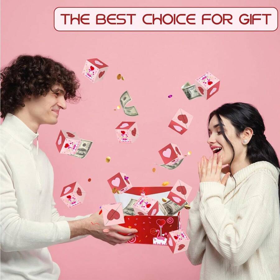 Surprise Gift Box Explosive -2024 New Happy Birthday Surprise Box, Bounce Gift Box, Explosive Gift Box, Surprise Creative Explosive Gift Box - Multicolor - View 1