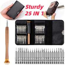 25合1 迷你精密螺絲刀磁性套裝，電子Torx螺絲刀，維修開膛工具套件，適用於 iPhone、相機、手錶、電腦