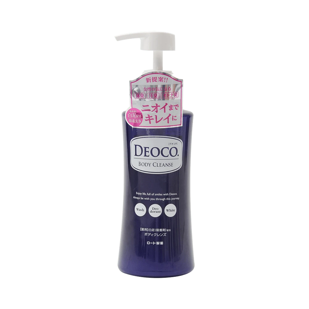 Rohto Deoco Medicinal Deodorant Body Cleanse 350ml - Apricot - View 1