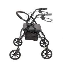FCH Steel Walker With Wheels - Black - View 3