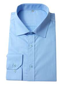 Men Shirts - 淺藍色 - 查看 2