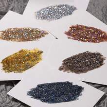 XEIJAYI 1 件裝 7.3 毫升閃光凝膠指甲油、閃亮鑽石凝膠指甲油、磁性凝膠指甲油、閃亮清漆浸泡 Uv Led - 金色 - 查看 8