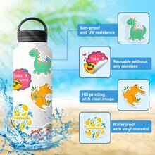 50 張可愛小清新卡通塗鴉防水貼紙 - 非常適合剪貼簿、日記、筆記型電腦、水杯、滑板、行李箱等裝飾貼紙,是最好的小禮物 - 彩色 - 查看 8