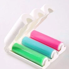 Foldable And Washable Sticky Dust Remover Travel Portable Lint Roller Mini Washable Sticky Hair Brush - Green - View 5