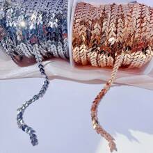 100cm Diy Jewelry Accessories Metal V-Shaped Fishbone Arrow Aircraft Chain Nail Patch Pure Copper Color-Preserving Processable Finished Product - Silver - View 5