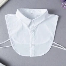 Odpinany kołnierzyk koszuli dla kobiet, biały kołnierzyk do bluzek ze spiczastymi i kwadratowymi stylami Akcesoria damskie