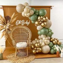 Màu xanh Hiền nhân Vòng hoa bóng bay Arch Bộ dụng cụ 121 chiếc Kích cỡ khác nhau huynh diệp Cát Bạch Kim Bóng bay Đối với Tắm em bé Sinh nhật Cô dâu Gương sen Lễ cưới Buổi tiệc Bối cảnh Đồ trang trí - Nhiều màu - Xem 6