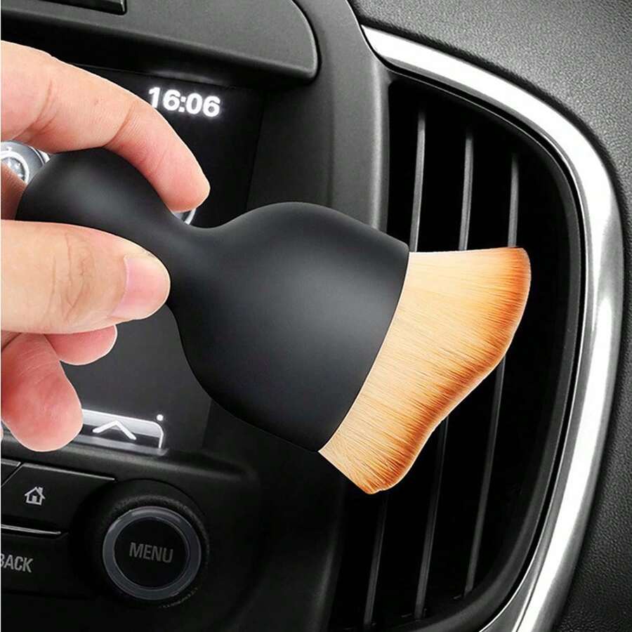 1入組汽車除塵刷,汽車內飾清潔刷,短絨絨刷,適用於清潔車輛和空調通風口 - 彩色 - 查看 1