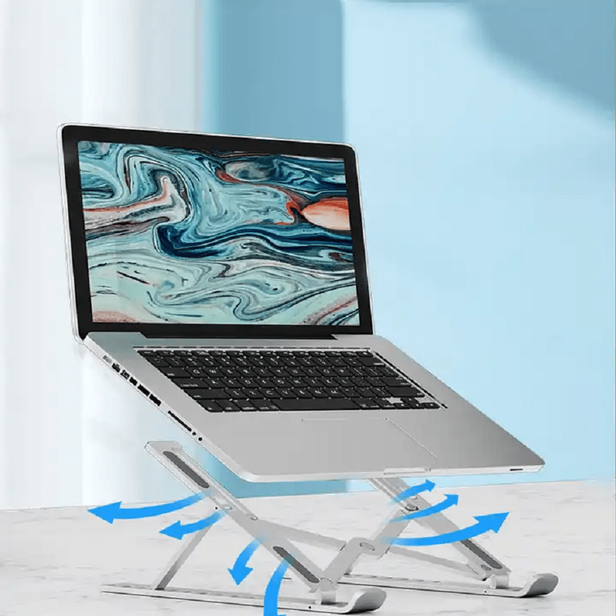 1 Piece Black Portable Laptop Stand Adjustable Portable Laptop Stand