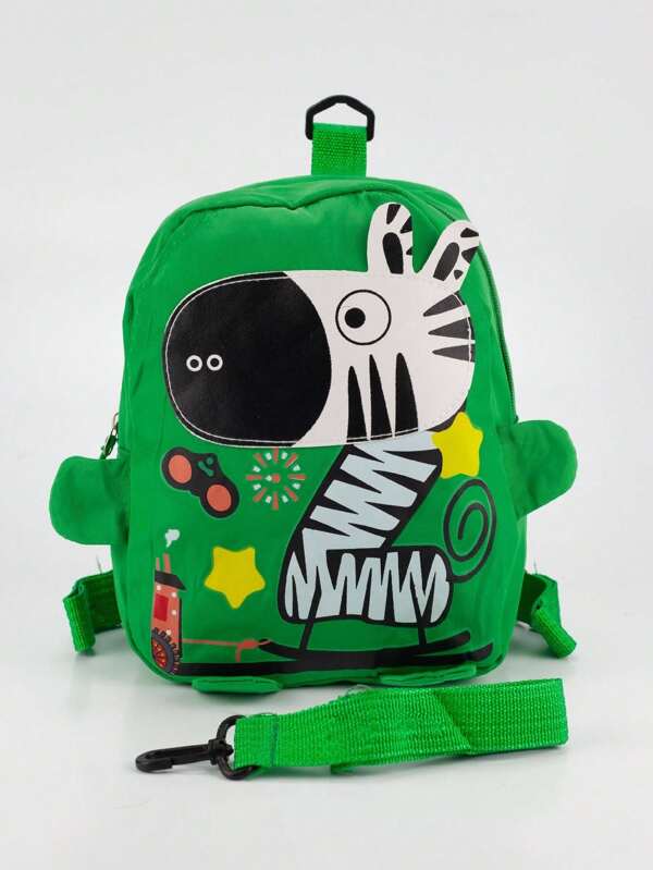 Mochilinha Infantil Mini Mochila De Costas Criança Baby Com Desenho Animal Zebra