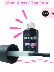 1pza -MAXI GLOSS TOP COAT-Punto Nails. - Gris - Ver 2