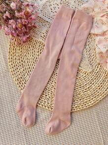 8 Pairs Of Solid Color Bottoming Pantyhose For Girls Suitable For Daily Life - Multicolor - View 5