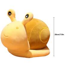 Ốc sên Đồ chơi Plush Ốc sên Thú nhồi bông Sang trọng Búp bê Mềm mại Gối Đối với Trẻ em Mô phỏng Dễ thương Ốc sên Chơi Búp bê Qủa tặng - Màu vàng - Xem 2