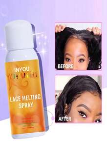 Lace Melting and Holding Spray 120ml, Extreme hold Fast Drying No Residue, Strong Natural Finishing Hold with Control for Hairpiece Closure & Frontal & Toupee Systems Transparent Washable - 120ml - View 4