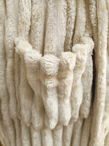 Women's Winter Coral Fleece Robe With Long Sleeves, Warm And Comfortable Bathrobe For Home - Ginger - View 4