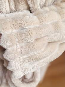 Women's Winter Coral Fleece Robe With Long Sleeves, Warm And Comfortable Bathrobe For Home - Ginger - View 6