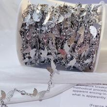 100 公分 Diy 珠寶製作蝴蝶形狀霧面純銅鏈項鍊頭巾裝飾 - 金色 - 查看 6