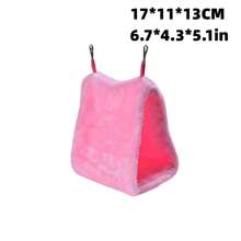 1 PC Màu Trơn Sang Trọng Giường Treo Chim Cho Vẹt Ngủ - Hồng - Xem 4