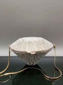 Long lanh Bling, Sáng bóng quyến rũ, Phụ nữ thanh lịch Hình dạng kim cương giả Vàng Bạc Túi pha lê nhiều màu cho phụ nữ Ví cầm tay cô dâu đám cưới, Túi xách kim cương giả thiết kế sang trọng cho các sự kiện tiệc tùng & vũ hội, / Quà tặng lễ hội Túi ăn tối cho cô gái dự tiệc, phụ nữ, dành cho nữ hoàn hảo cho bữa tiệc, Đám cưới, vũ hội, bữa tối / tiệc, món quà tốt nhất cho phụ nữ - Vàng - Xem 10