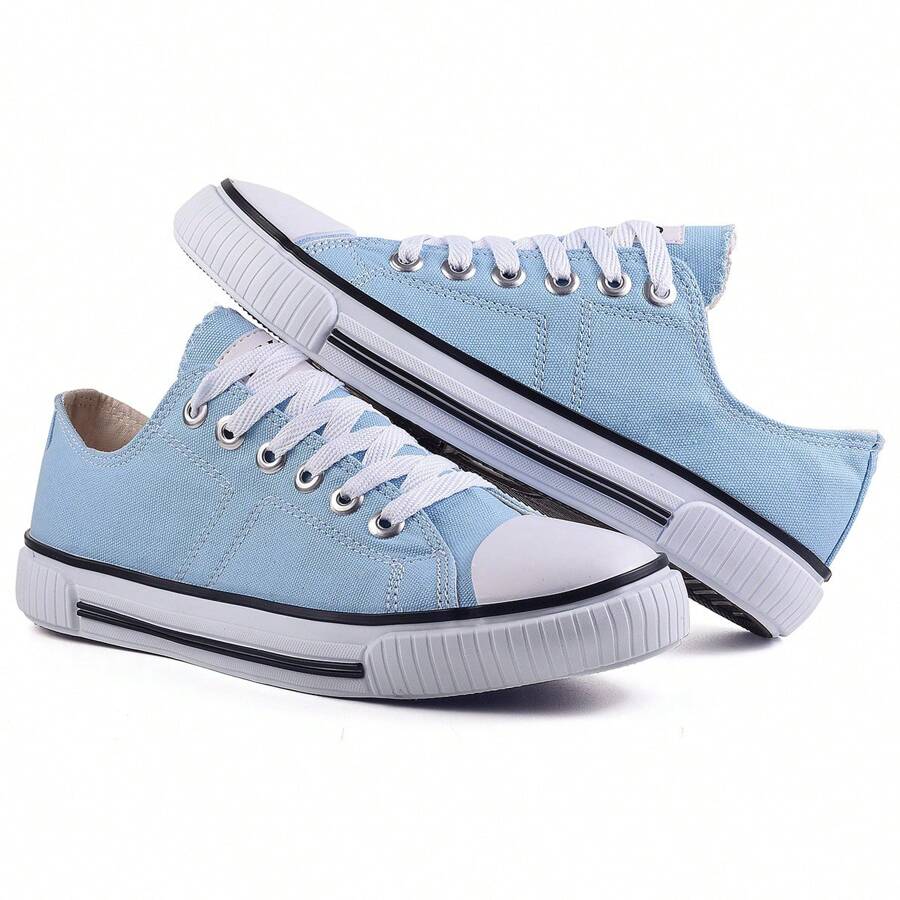 Women Wedge Sneakers - Blue - View 1