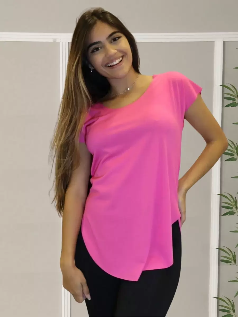 Women Sports Tees & Tanks - Màu Hồng Tươi - Xem 1