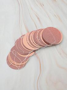 1 串派对装饰镜面金色和浅粉色圆形和玫瑰金流苏花环，圣诞节 - 玫瑰金 - 查看 8
