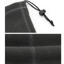 防曬抗UV多功能抗寒护颈护耳束頸帶，冬季圍巾面罩，適用於滑雪、滑板、機車、騎自行車、跑步、遠足、戶外運動 - 深灰色 - 查看 6