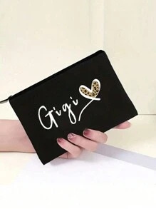 白色字母gigi女性啟發禮物感謝禮物您真是太神奇了女士生日禮物最好的朋友最好的朋友最佳姐妹老闆妻子老師護士她的女性化妝包收納袋小化妝包化妝包小拉鍊袋小錢包可愛的旅行配件袋女人們的感恩節聖誕禮物,護理化妝包,護士生存包,有趣的化妝旅行包,護士執業女性護理用品禮物 - 黑色 - 查看 4