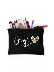 白色字母gigi女性啟發禮物感謝禮物您真是太神奇了女士生日禮物最好的朋友最好的朋友最佳姐妹老闆妻子老師護士她的女性化妝包收納袋小化妝包化妝包小拉鍊袋小錢包可愛的旅行配件袋女人們的感恩節聖誕禮物,護理化妝包,護士生存包,有趣的化妝旅行包,護士執業女性護理用品禮物 - 黑色 - 查看 5