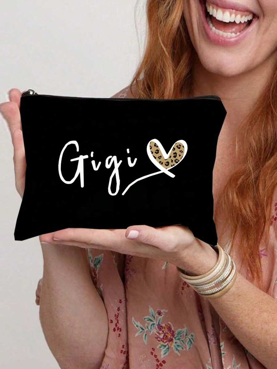 白色字母gigi女性啟發禮物感謝禮物您真是太神奇了女士生日禮物最好的朋友最好的朋友最佳姐妹老闆妻子老師護士她的女性化妝包收納袋小化妝包化妝包小拉鍊袋小錢包可愛的旅行配件袋女人們的感恩節聖誕禮物,護理化妝包,護士生存包,有趣的化妝旅行包,護士執業女性護理用品禮物 - 黑色 - 查看 1