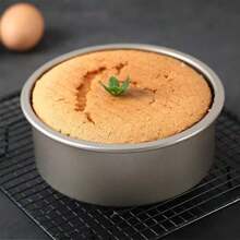 1入組,帶有可拆底的6英寸和8英寸麵包烤盤,碳鋼材質加厚且堅固,非常適合烘焙蛋糕和麵包 - 金色 - 查看 5