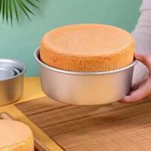 1入組,帶有可拆底的6英寸和8英寸麵包烤盤,碳鋼材質加厚且堅固,非常適合烘焙蛋糕和麵包 - 金色 - 查看 8