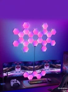 Honeycomb Led Light, Decorative Atmosphere Light, Quantum Light, Esports Gaming Light, Rgb Gaming Light, Hexagonal Light - Multicolor - View 4