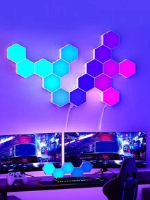 Honeycomb Led Light, Decorative Atmosphere Light, Quantum Light, Esports Gaming Light, Rgb Gaming Light, Hexagonal Light - Multicolor - View 3
