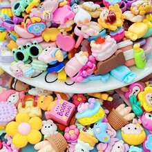 30入組隨機混色多彩樹脂魅力珠子 - 非常適合diy珠寶製作,奶油凝膠手機殼裝飾,鞋子裝飾配件,多種風格 - 彩色 - 查看 5