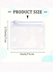 5/10/15/20 Cái Túi đựng thuốc du lịch Túi có khóa kéo, Baggies có thể tái sử dụng, Túi nhựa trong tự niêm phong Túi đựng thuốc du lịch có khóa trượt cho thuốc sắp xếp du lịch và các vật dụng nhỏ, Đồ dùng du lịch cần thiết (Chỉ có túi, không bao gồm các phụ kiện bên trong)( 7,6*7cm/2,99*2,76in) - Trong sáng - Xem 7