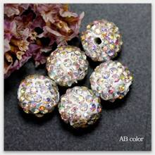 20入組10mm人造水晶鑲嵌黏土珠子,帶有shamballa效果,適用於自製手鍊、項鍊、耳環、聖誕樹工藝品和珠寶製作 - Style 10mm - 查看 12