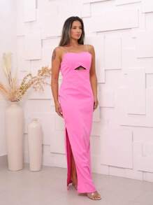 Women Dresses - Màu Hồng baby - Xem 4