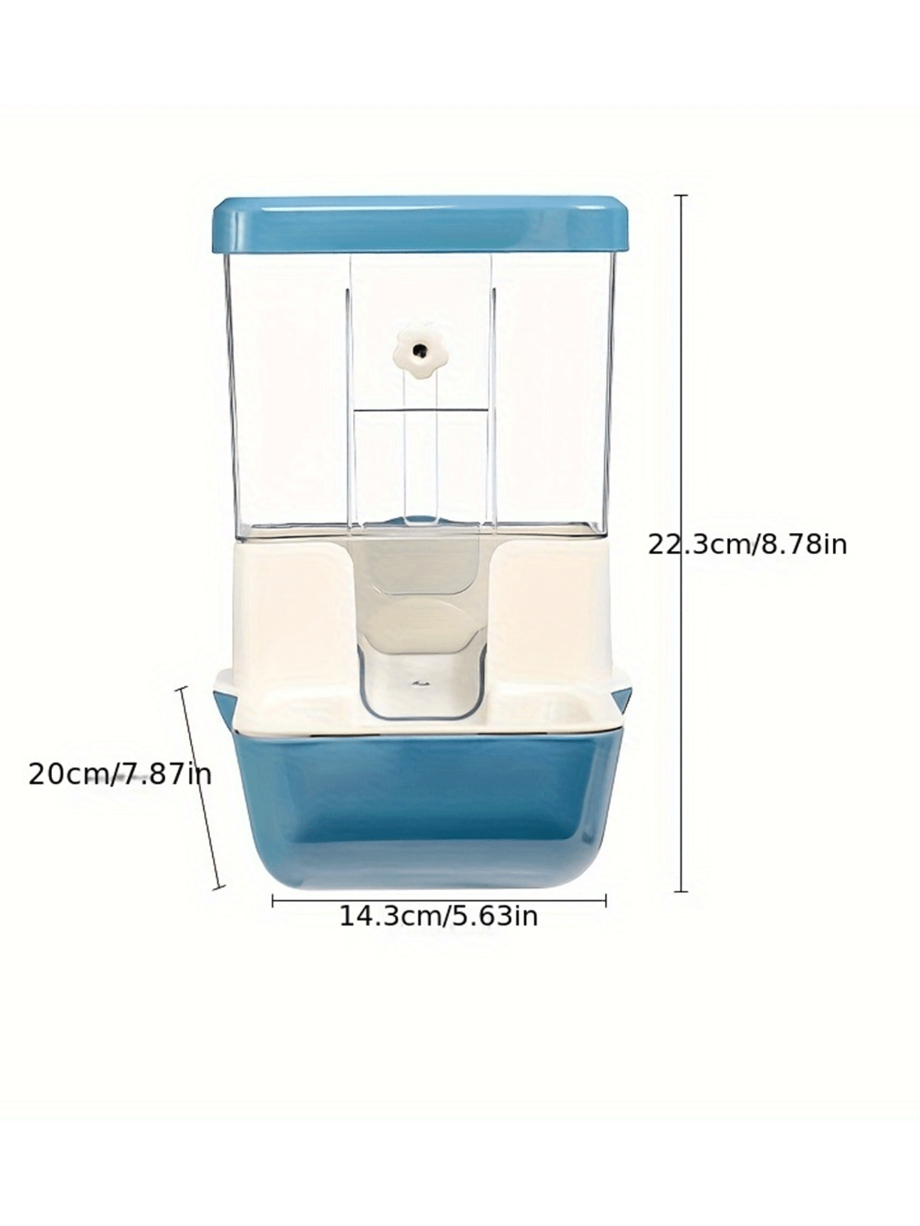 One Piece Ceramic Rabbit Food Bowl AntiKnock Over Cat Guinea Pig Feed