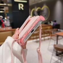 Apple Iphone 15 Promax 手機殼、15 Plus 保護殼、14 Promax 斜背包、13 Promax 卡皮夾、12 女士時尚手提包、11 Promax 簡約手提包、防震防丟失手機殼帶手腕/頸帶、pu 皮革圖案、高端、多功能 - 黑色 - 查看 8