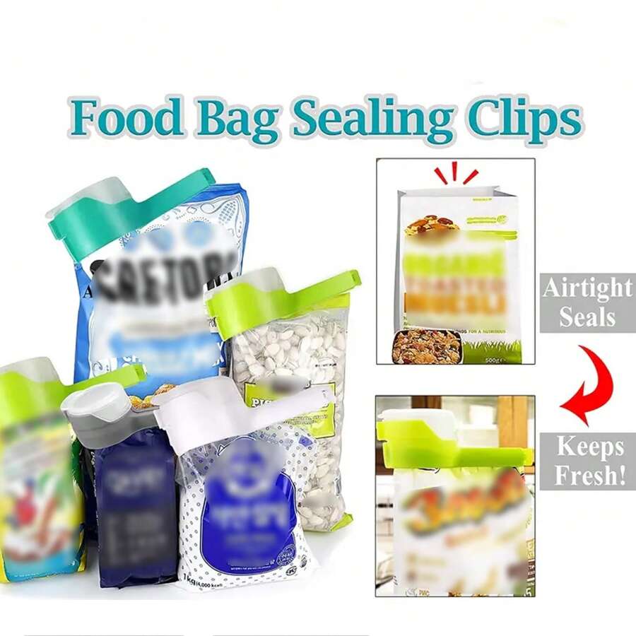 1pc Food Storage Bag Clip/Sealer With Pour Spout, Suitable For Kitchen