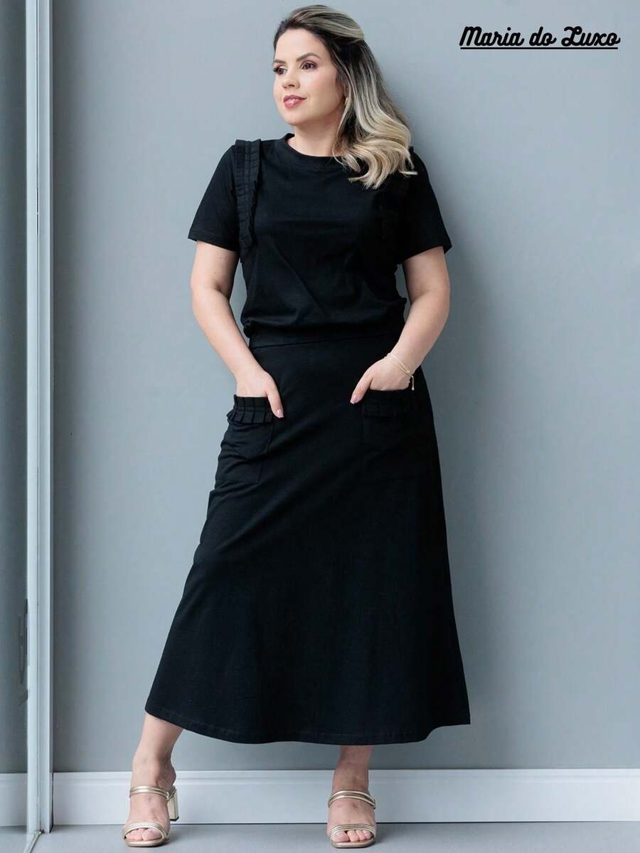 Women Two-Piece Outfits - 黑色 - 查看 1