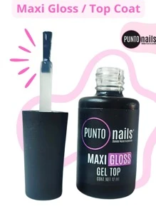 1pza -MAXI GLOSS TOP COAT-Punto Nails. - Gris - Ver 3